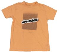 Oranžové tričko s potlačou Primark