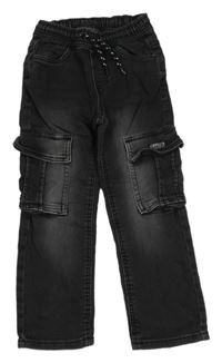 Černé teplákové cargo kalhoty Dopodopo