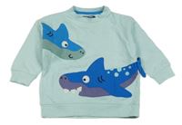 Světlemodrá mikina se žraloky Next