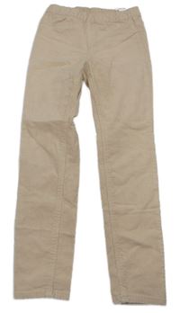 Svetloružové elastické manšestráky H&M