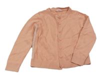 Svetloružový prepínaci sveter s proužkem