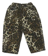 Svetlošedá -hnedé rifle s leopardím vzorom