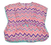 Barevná vzorovaná šifonová plážová halenka Y.F.K.