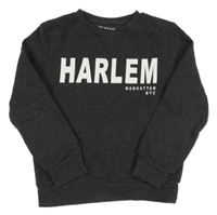 Tmavosivá mikina s nápisom Primark