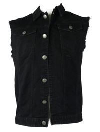 Pánska čierna rifľová vesta Empo