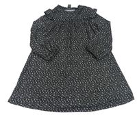 Čierno-biele kvetované šaty Primark