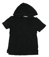 Černé tričko s kapucí H&M