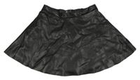 Čierna koženková sukňa H&M