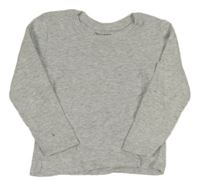 Svetlosivé rebrované tričko Primark