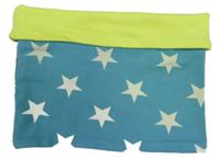 Modrý bavlněný nákrčník s hvězdami