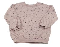 Svetloružová mikina s hviezdami George