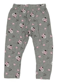 Sivé vzorované legíny s Minnie