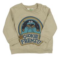 Svetlobéžová mikina s príšerkou