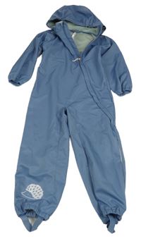 Modrošedá softshellová kombinéza s ježkom a kapucňou Tchibo