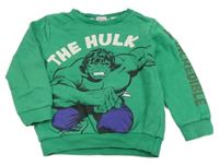 Zelená mikina s Hulkem Marvel