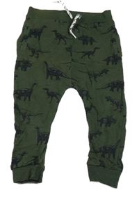 Khaki tepláky s dinosaury St. Bernard