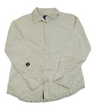 Smotanová bodkovaná košeľa C&A