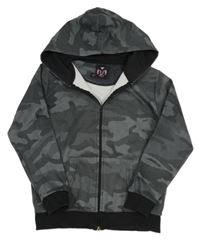 Sivá army prepínaci mikina s kapucňou Militia