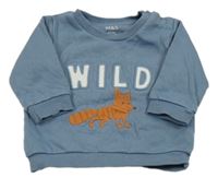 Modrošedá oversize mikina s liškou M&S