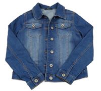 Modrá rifľová crop bunda George