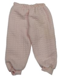 Svetloružové vzorované tepláky