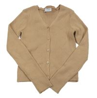 Béžový rebrovaný prepínaci crop sveter Primark