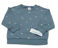 Nové - Modrošedé vzorované tričko s vesmírom Carter's