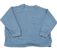 Modrá vzorovaná mikina s vreckom M&S