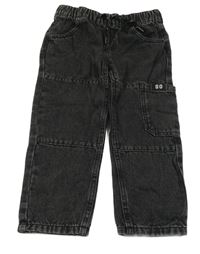 Černé rifle s kapsou Topolino