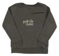 Šedá mikina s nápisy George