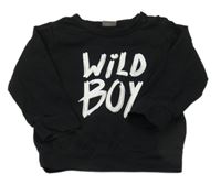 Čierna mikina s nápisom