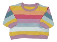 Farebná pruhovaná mikina