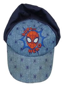 Tmavomodro-modrá šiltovka so Spider-manem Marvel