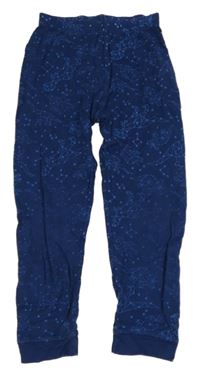 Tmavomodré pyžamové kalhoty s vesmírem 