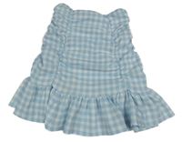Světlemodro-biela kockovaná sukňa Matalan