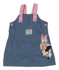 Světlemodro-ružové šaty s Daisy a Minnie Disney