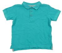 Azurové polo tričko 