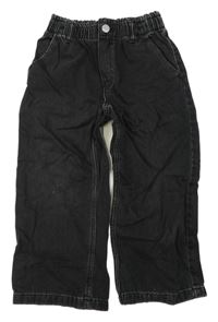 Černé široké rifle H&M