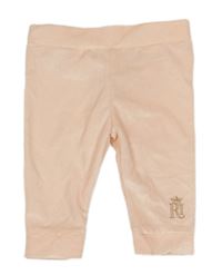 Broskvové rebrované zamatové tepláky s logom RIVER ISLAND