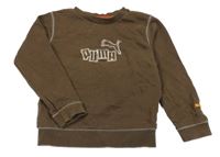 Hnedá mikina s logom PUMA