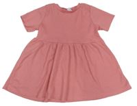 Staroružová rebrovaná šatová tunika