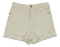 Bílé riflové kraťasy H&M