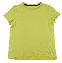 Limetkové melírované funkční sportovní tričko Decathlon