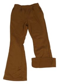 Hnědé flare teplé tepláky
