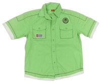 Zelená košile s výšivkami S. Oliver