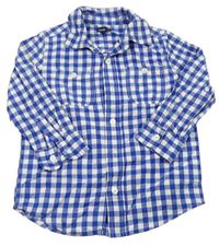 Modro-biela kockovaná košeľa GAP