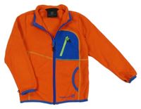 Červeno-modrá fleecová prepínaci mikina