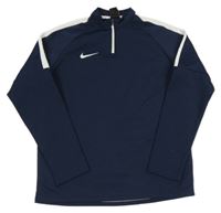 Tmavomodrá sportovní funkční mikina s logem Nike