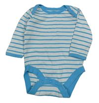 Bílo-modré pruhované body Mothercare