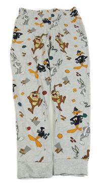 Světlešedé melírované pyžamové kalhoty s Looney Tunes Reserved